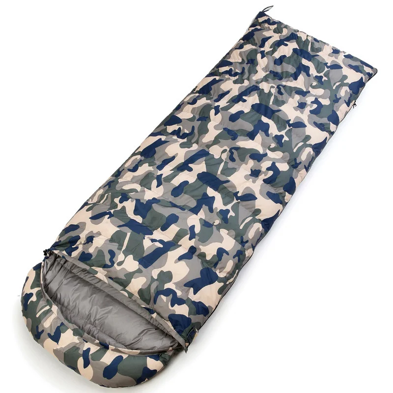 

Outdoor Camping Sleeping Bag White Duck Down Envelope Sleeping Bag Adult Camouflage Down Filling Mountaineering Sleeping Bags