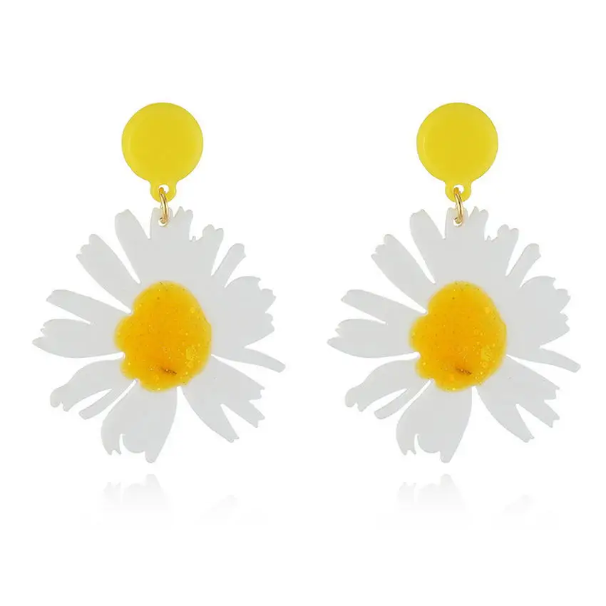 Модные Акриловые радужные серьги для женщин прочные каплевидные с вырезами