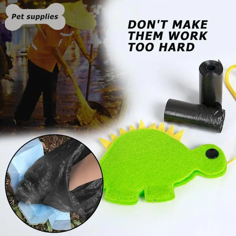 Открытый Портативный Разлагаемый для отходов животных мешки мусора диспенсер