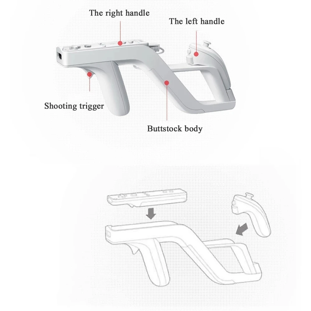 Пульт дистанционного управления для Nintendo Wii Zapper Nunchuk Motion Plus | Электроника