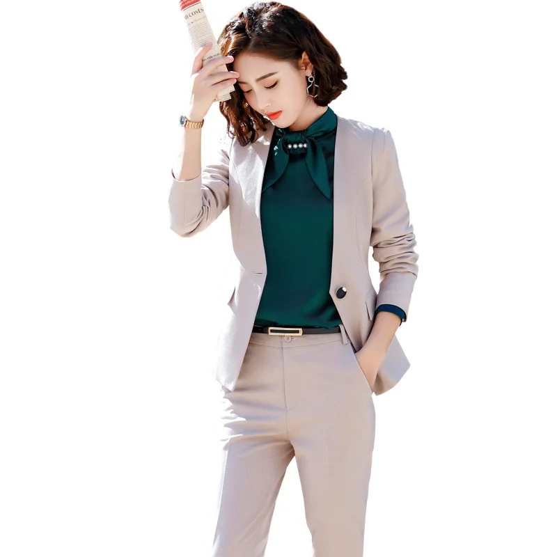 Горячая распродажа! Apircot женские формальные брючные костюмы офисные деловые