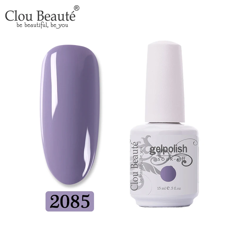2085 Clou Beaute 15 мл цветной гель-краска УФ-гель для ногтей замачиваемый светодиодный лак для ногтей Гель-лак для ногтей Полупостоянный лак для ногтей - Цвет: 2085
