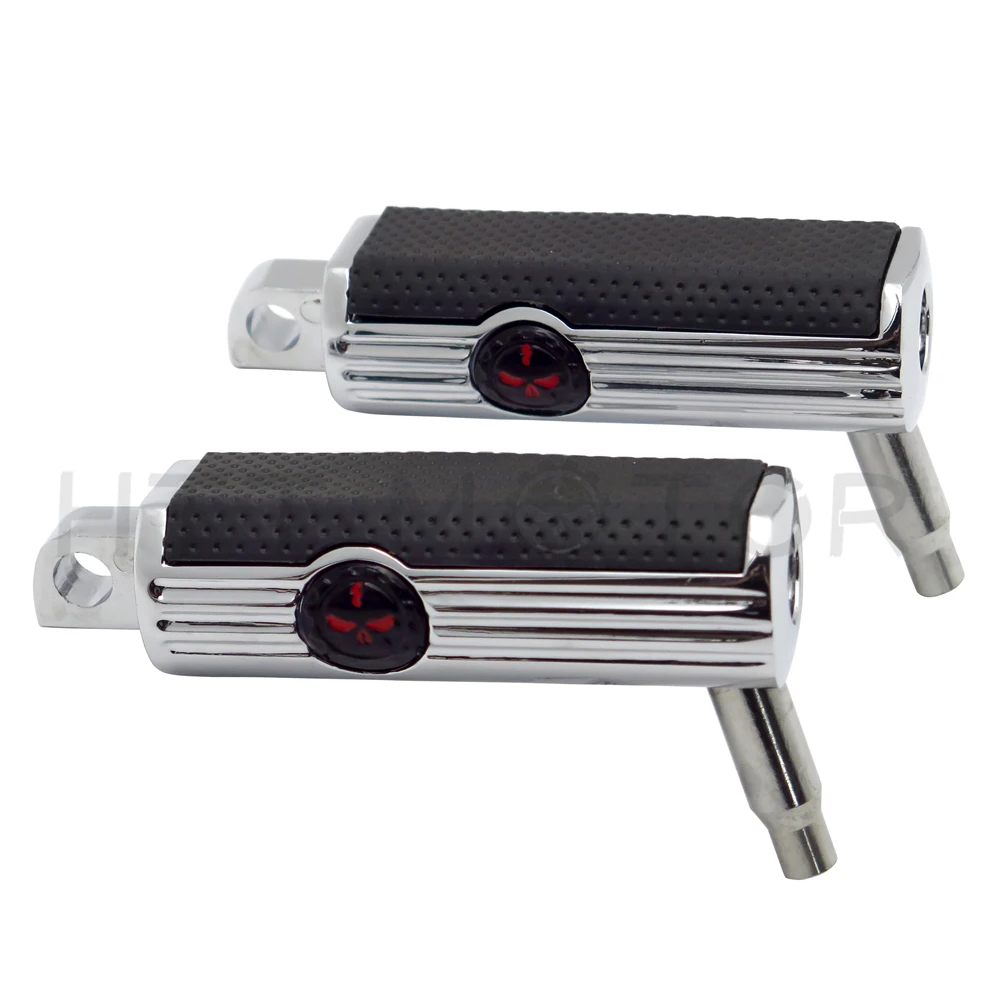 Aftermarket новая пара подножки отдых шестерни череп для Harley Мотоцикл Touring мужской Peg Mount FL