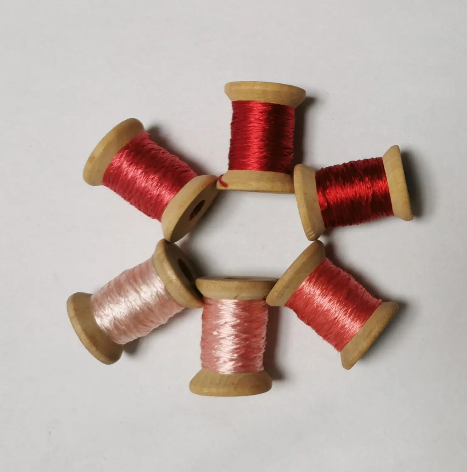 6 катушек 100% натуральный шелк тутового шелкопряда нитки для ручной вышивки