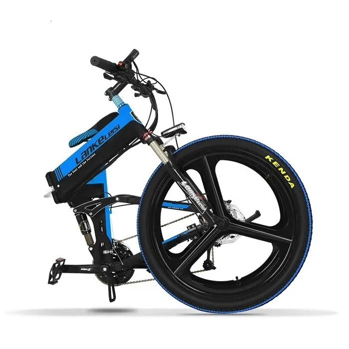 Велосипед ЕС Качество LANKELEISI XT750-Z Электрический 26 дюймов складной 27 скоростей