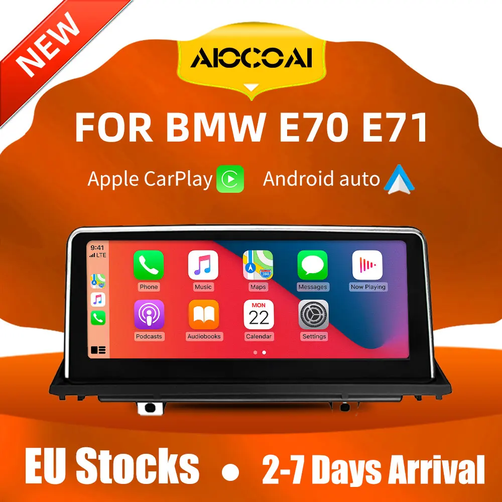 10 25 &quotбеспроводной Apple CarPlay Android авто для BMW X5 X6 E70 E71 E72 CCC Автомобильный