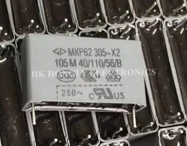 10 шт. MKP62 305V X2 105 м 225 335 475 565 825 1 0 мкФ 2 3 4 7 5 6 8 Р = 27 мм пленочный