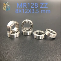 free shipping 10pcs mr128zz mr128 zz mr128 2z 8x12x3 5 mm deep groove ball bearings miniature bearing mr128 l 1280 zz