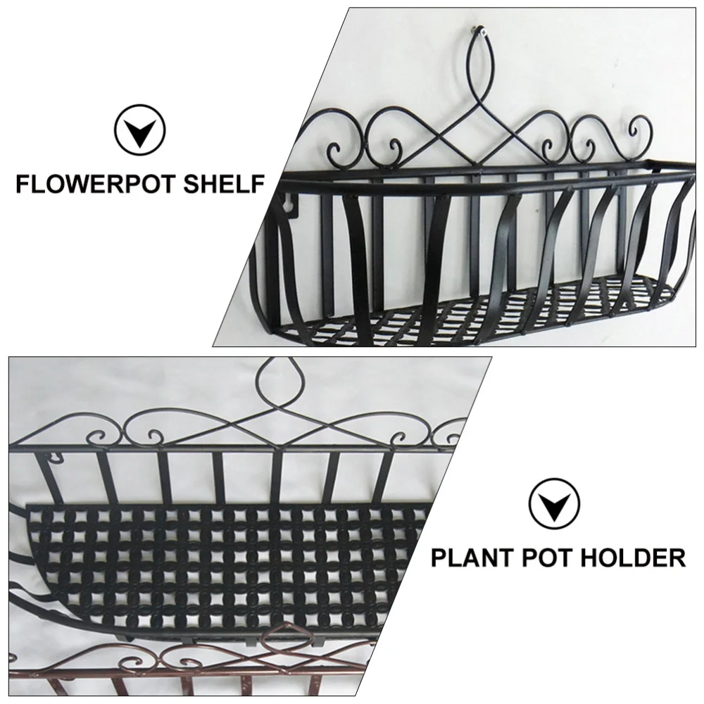 

2pcs Flowerpot Holder Iron Art Hanging Bracket for Home Office Balcony