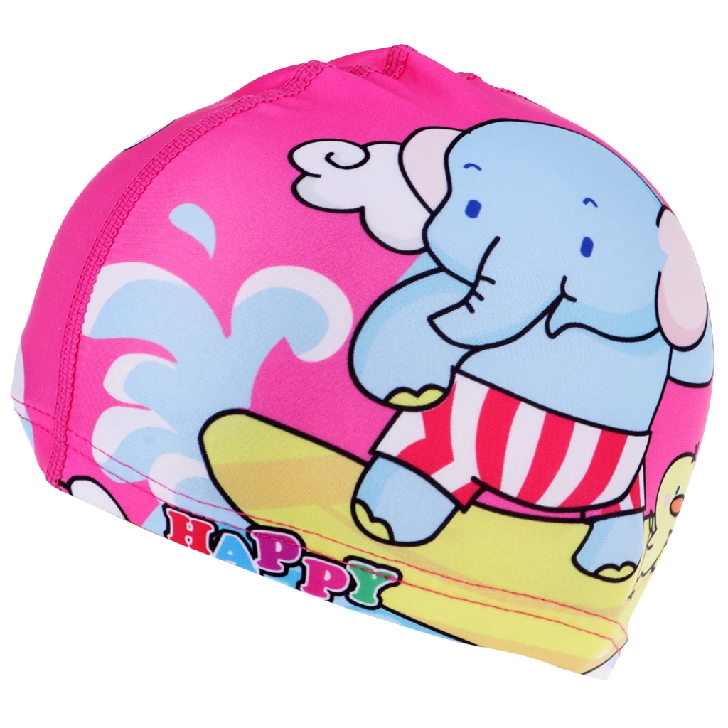 Kids Elastic Swimming Cap Waterproof Swim Pool Hat For Age 4-12 Boy Girls | Спорт и развлечения