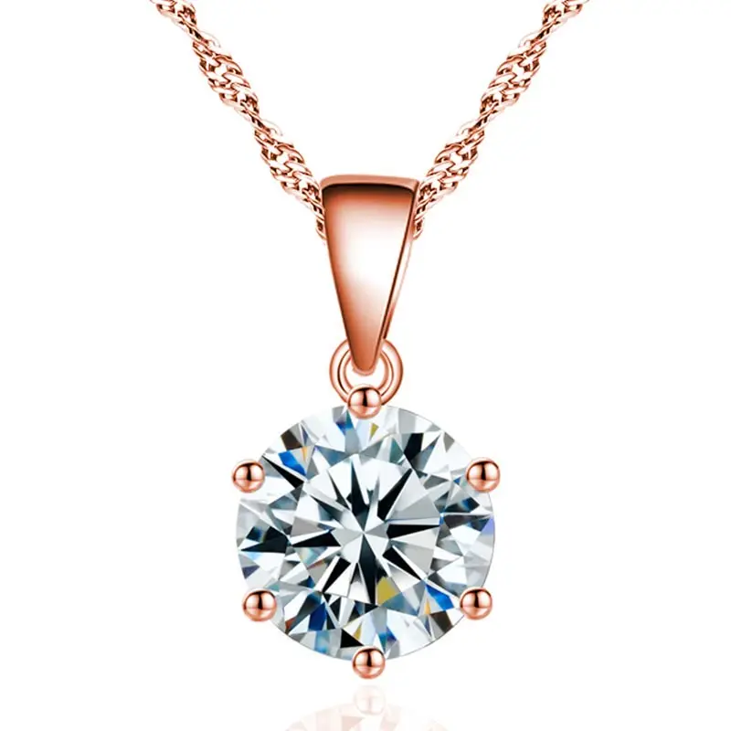 

Ladies Pendant Necklace Irregular AAA Zircon Collar Necklace Glamour Collar Engagement Jewelry Send Girlfriend