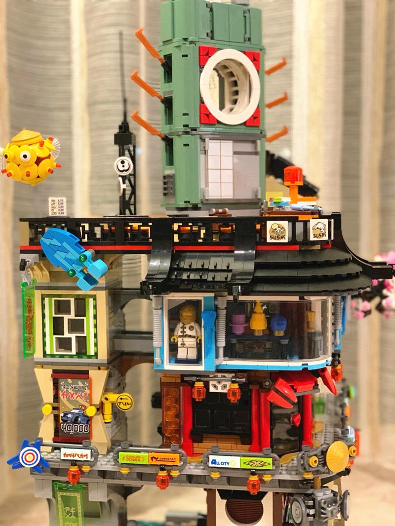 Ninjago город мастера Spinjitzu Совместимость с Legoset 70620 светодиодный свет строительные