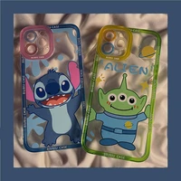 disney stitch cartoon mobile phone case for iphone 78 plus xxs xr xsmax 11 12 pro 12pro max cute phone shell