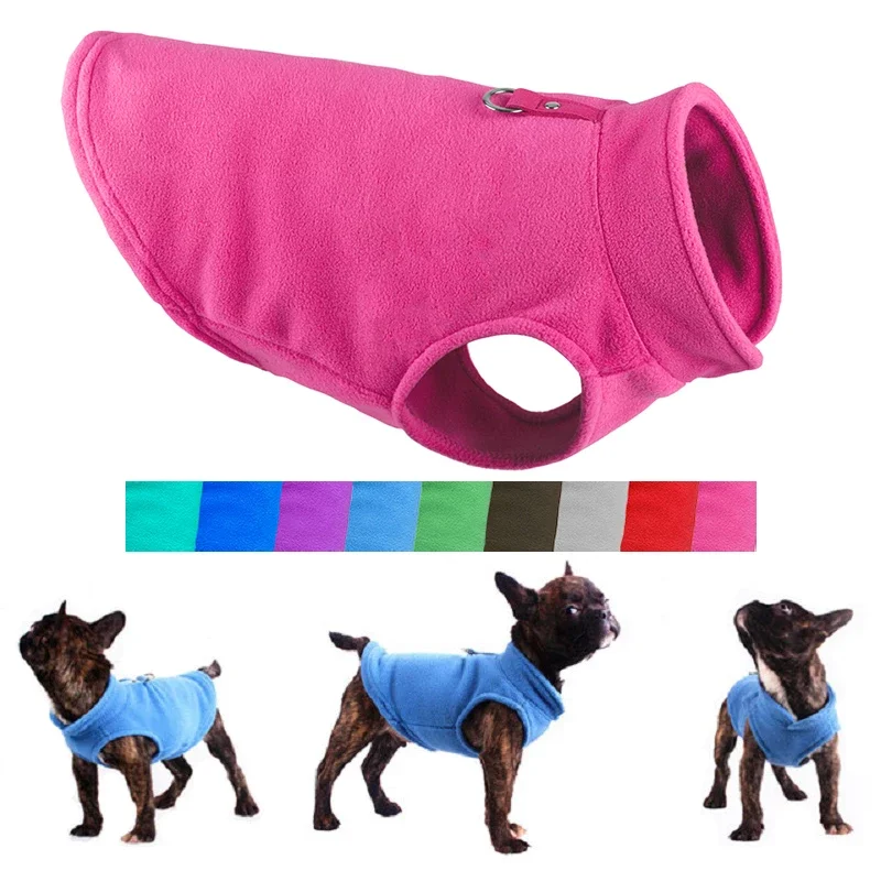 

Winter Soft Fleece Pet Dog Clothes Puppy Clothing French Bulldog Coat Pug Costumes For Small Dogs Chihuahua Vest Yorks