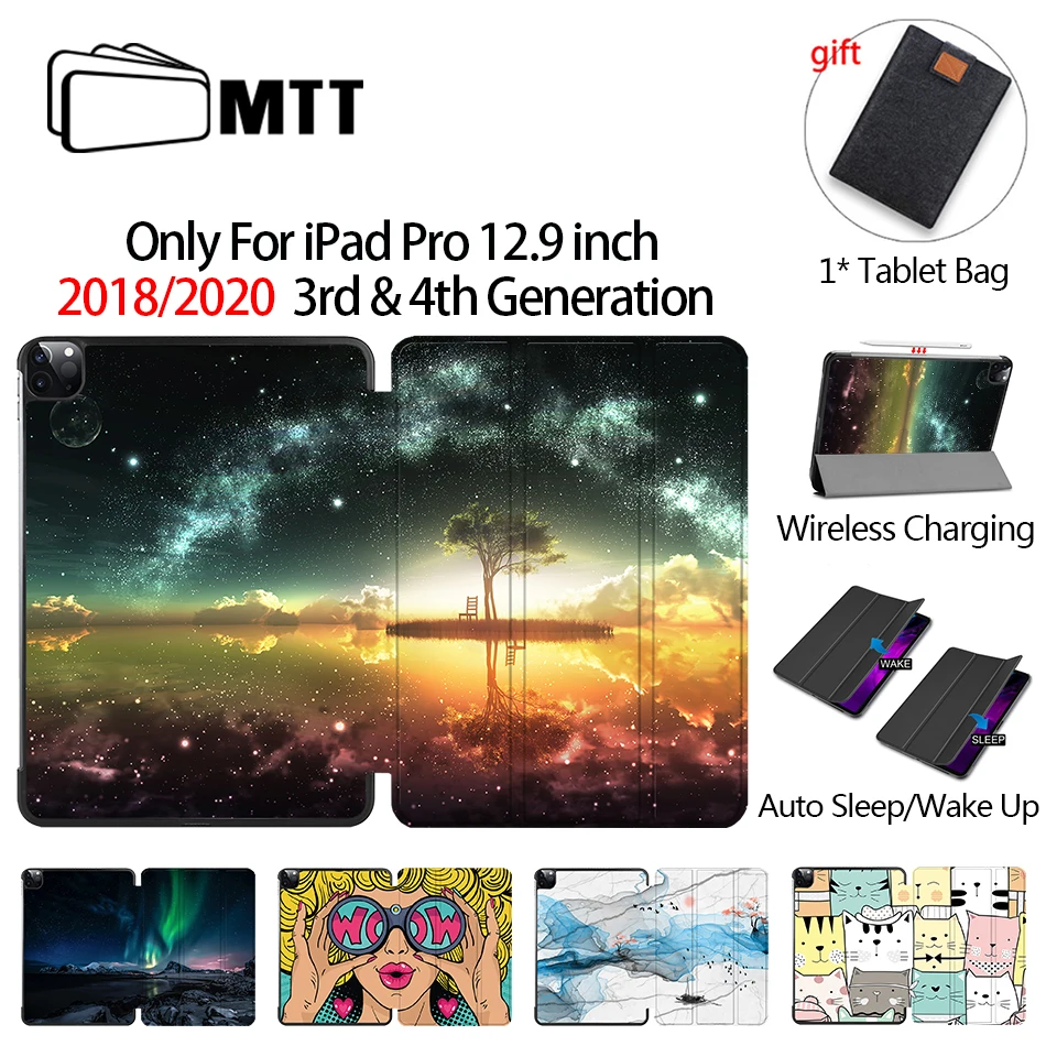 Чехол MTT 2018 2020 для iPad Pro 12 9 дюймов 3 го 4 поколения из искусственной кожи с магнитной