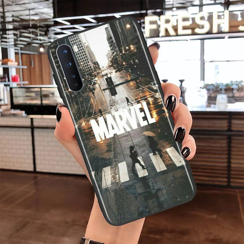 

Soft TPU Cover Marvel Avengers Heros for OnePlus Nord N100 N10 8T 8 7T 7 6T 6 5T Pro Black Phone Case