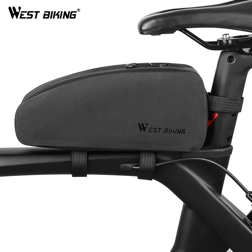 

WEST BIKING MTB Road Bike Bags for Bicycle Cycling Top Front Tube Frame Bag Full Waterproof Bicycle Pannier Case Storage Bag