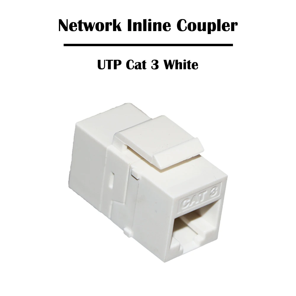 20 шт./лот UTP Cat 3/Cat 5e/Cat 6 белых/Цвет сети проходной RJ 45 Порты и разъёмы женский Keystone