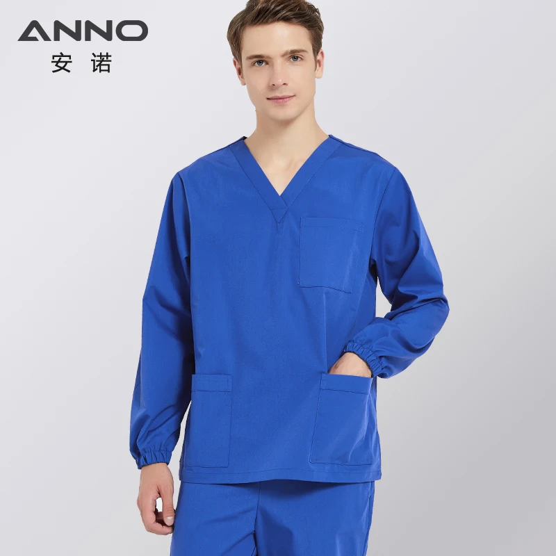 Комплект одежды для медсестры ANNO однотонная рабочая одежда с коротким/длинным
