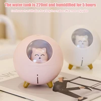 220ml air humidifier usb home cute planet cat ultrasonic cool mist aroma air oil diffuser romantic color led lamp humidificador