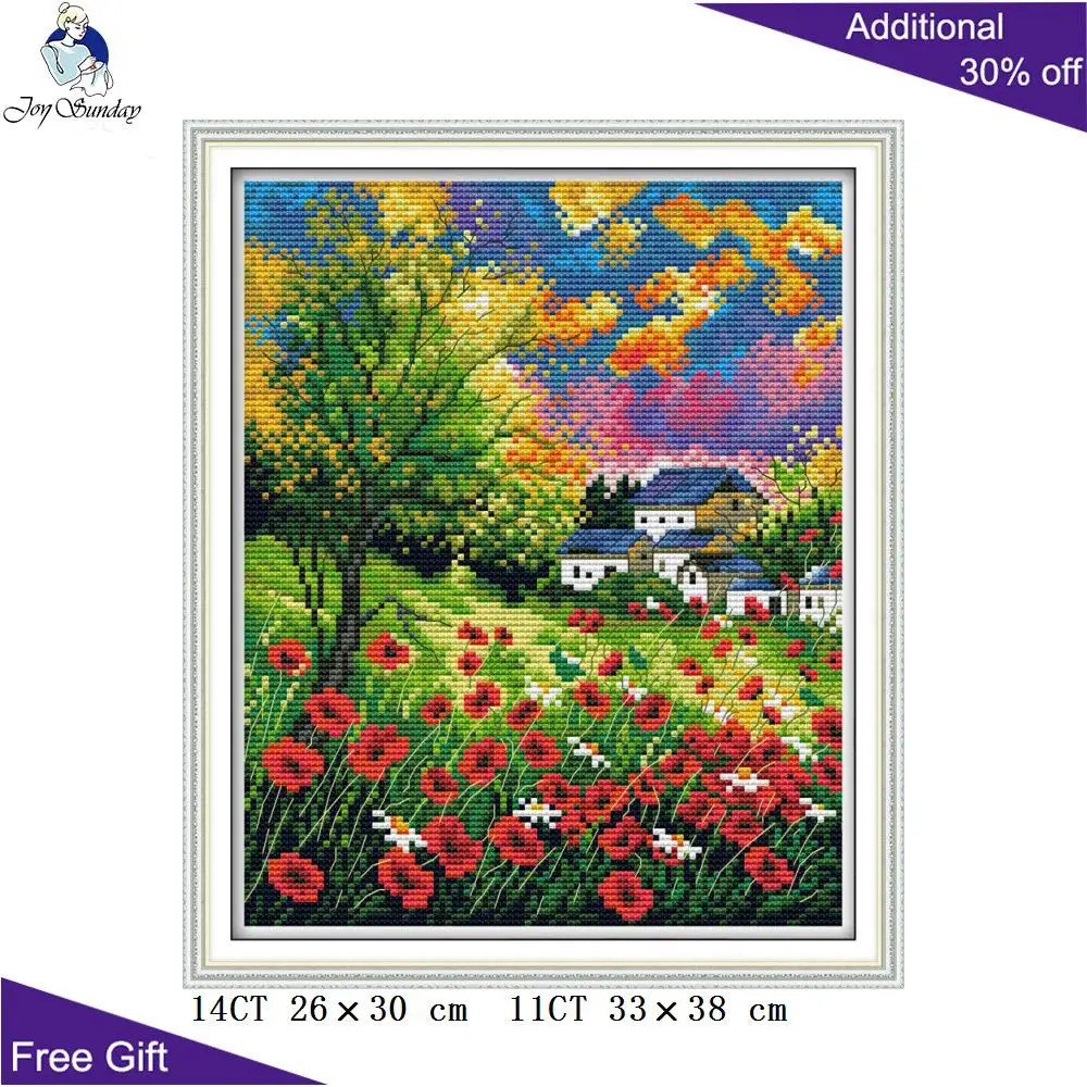 Набор для вышивки крестиком Joy Sunday набор домашнего декора H767 H768 H769 14CT 11CT