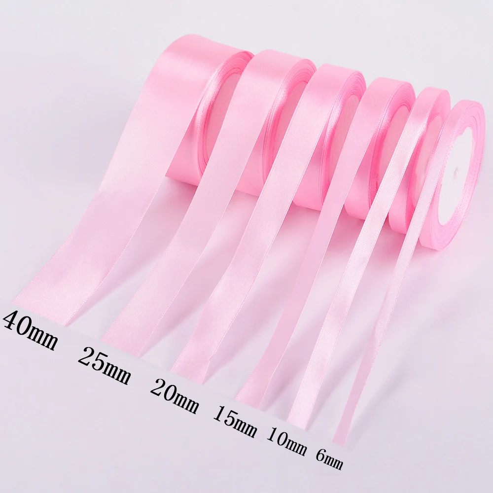 25 ярдов/рулон корсажные атласные ленты для свадьбы украшения рождественской