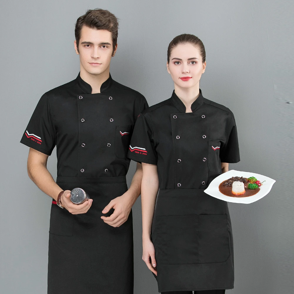 Мужская женская униформа для шеф повара мужская форма с коротким рукавом