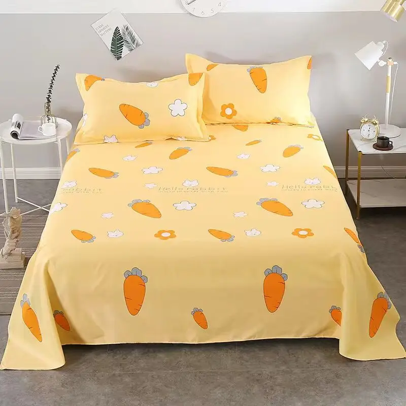 

2020 Thickened Cotton Nordic minimalist style New bed sheet With Pillowcase print bedding Set 3 Pcs