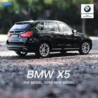 Модель автомобиля welly 1:24 BMW X5 из сплава, модель автомобиля, коллекция украшений, подарок, игрушка, литье под давлением