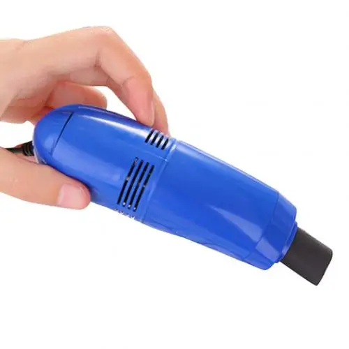 Dark Blue Портативный USB мягкий компьютерный ноутбук пылесос клавиатура зазоры щетка для удаления пыли инструмент для удаления пыли маленькая всасывающая щетка - Цвет: Dark Blue