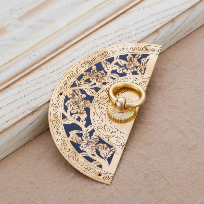 Прямая продажа с фабрики китайская круглая дверная ручка шкафа чистая медь антикварная для обуви