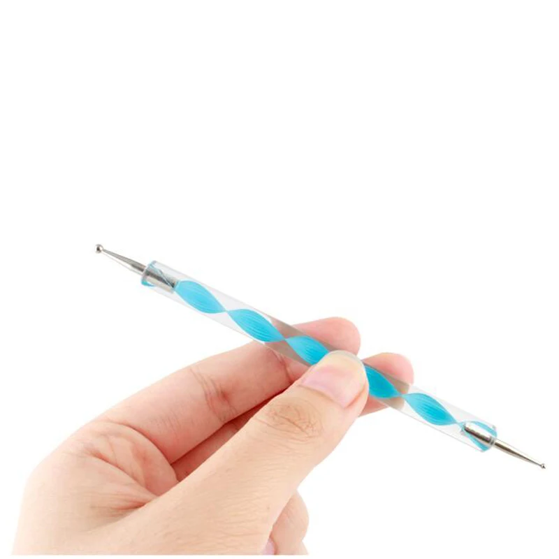 Точечные ручки для дизайна ногтей двусторонние инструменты 2 способа сверления