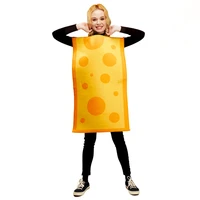 yellow cheese costume cosplay christmas party adult food cheese tunic