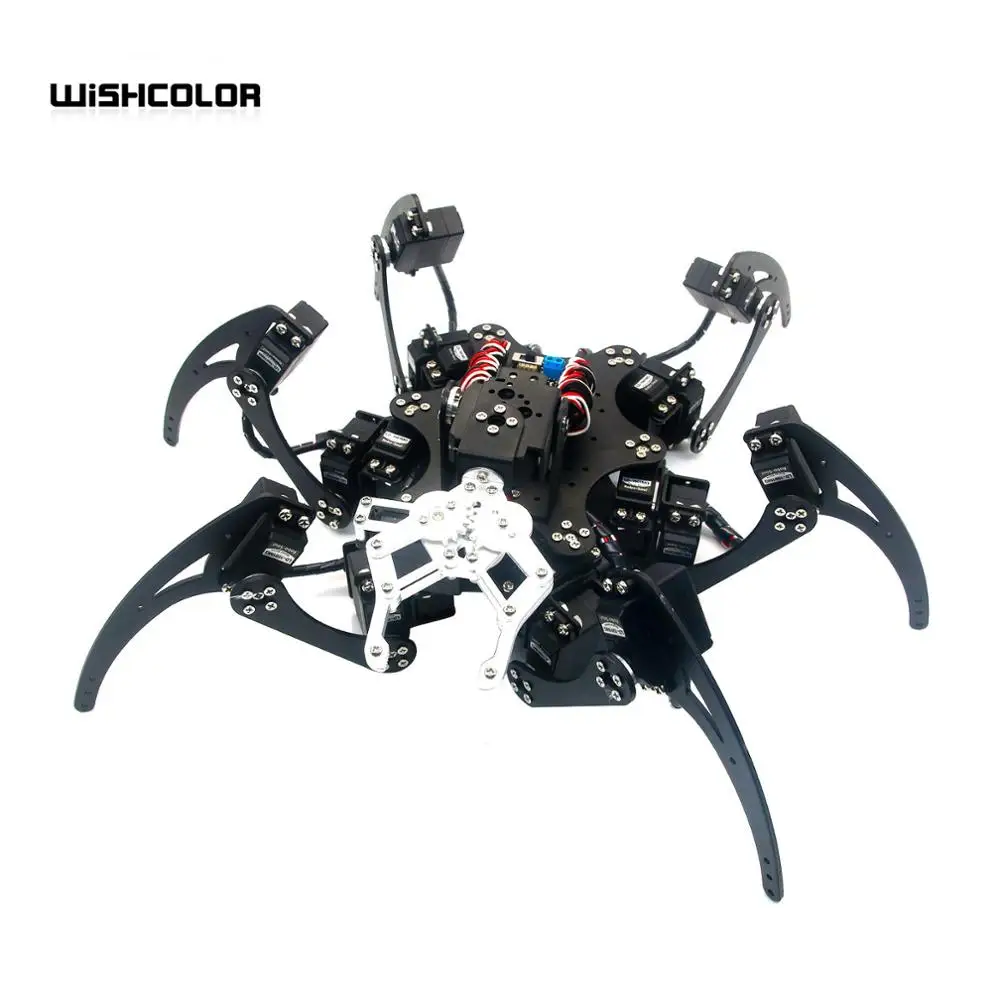 20DOF робот паук Hexapod шесть ножек Роботизированная алюминиевая рама в комплекте|kit