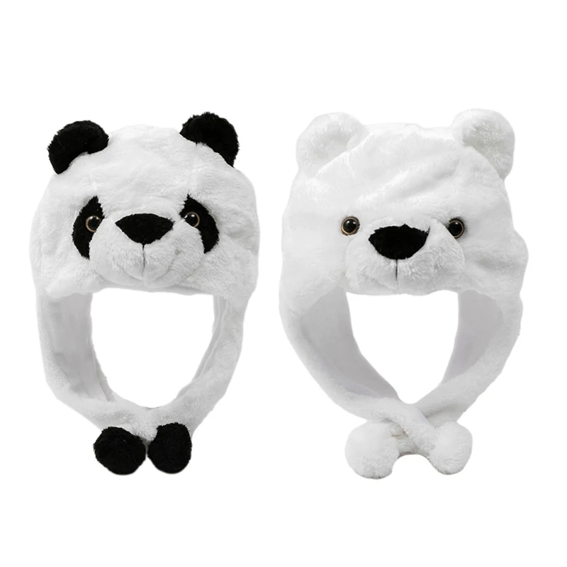 

Halloween Animal Panda Hat Cartoon Headgear Dress Up Hat Cute Super Soft Windproof Kindergarten Stage Performance Props