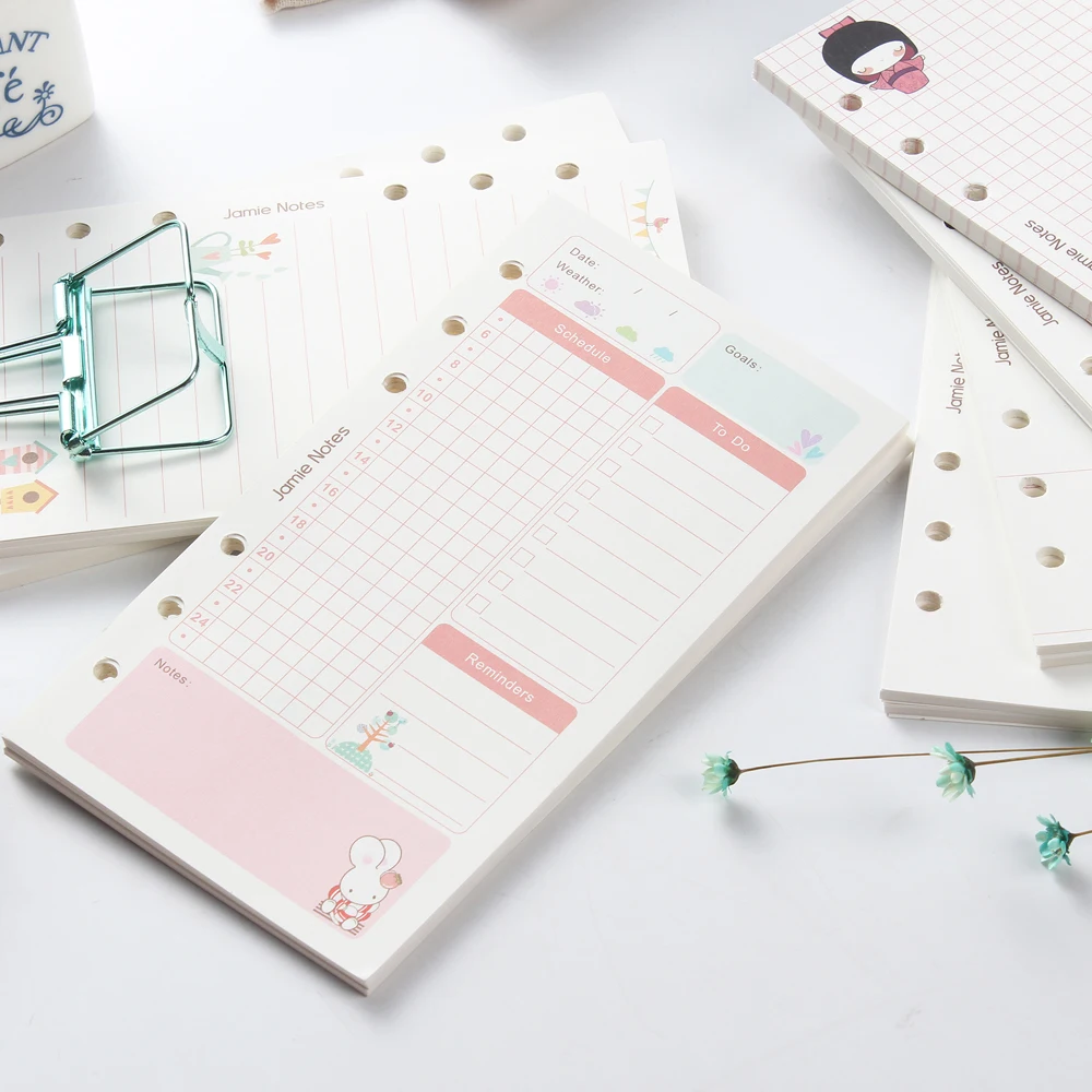 Новые милые спиральные канцелярские принадлежности для ноутбука 7 видов: линия