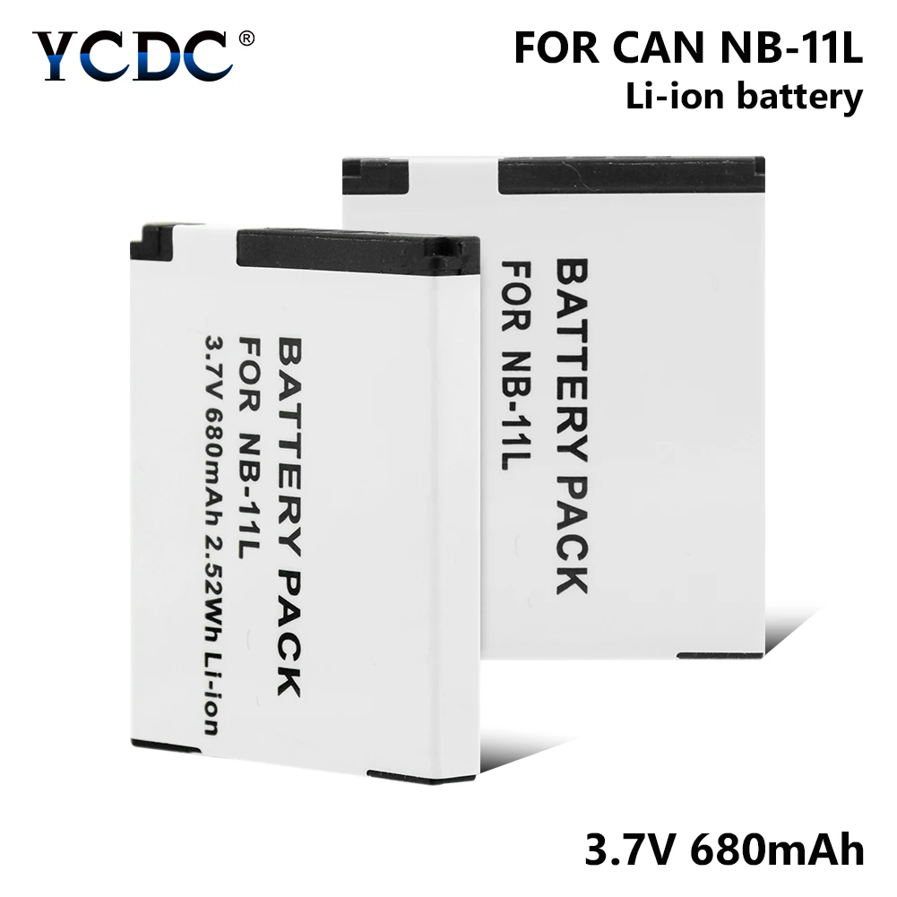 1/2 шт 3 7 V 680mAh литиевые батареи NB 11L NB11L для Canon IXUS 125 HS/IXUS 132/IXUS 133/IXUS 135/IXUS 140/IXUS