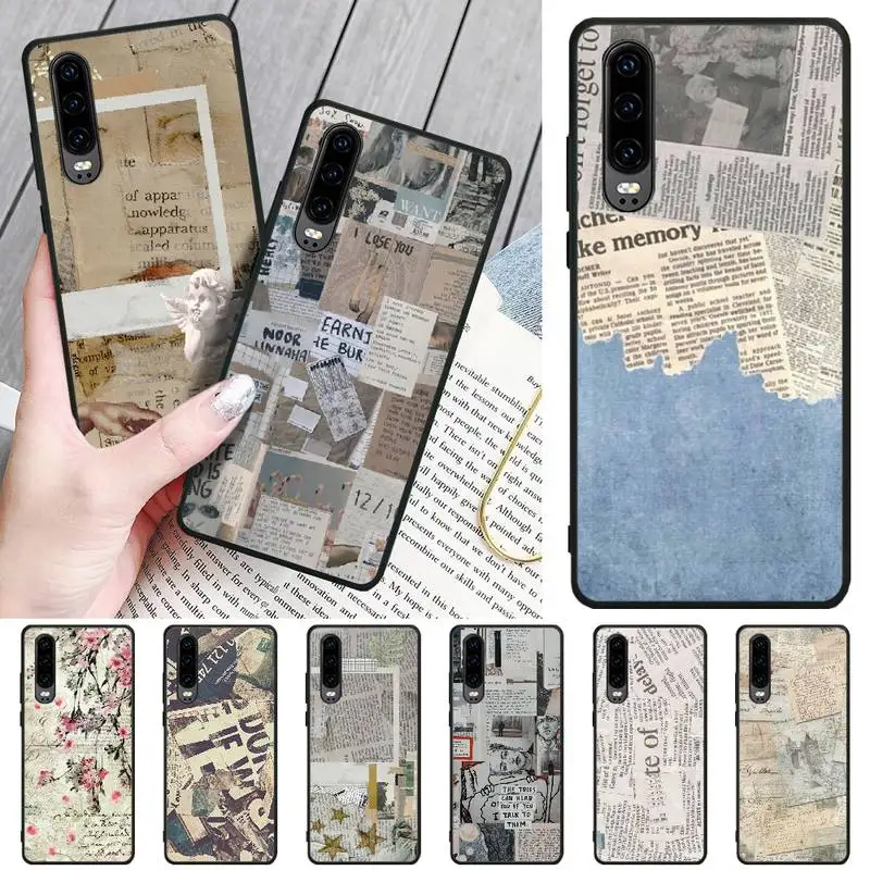 OFFeier креативная газета Роскошный Уникальный Дизайн чехол для телефона Huawei P8 lite 2017