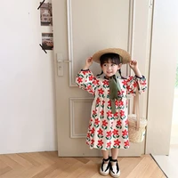 girl dress%c2%a0party evening gown cotton 2022 cute spring autumn cotton flower girl dress vestido robe fille ball gown kids baby chi