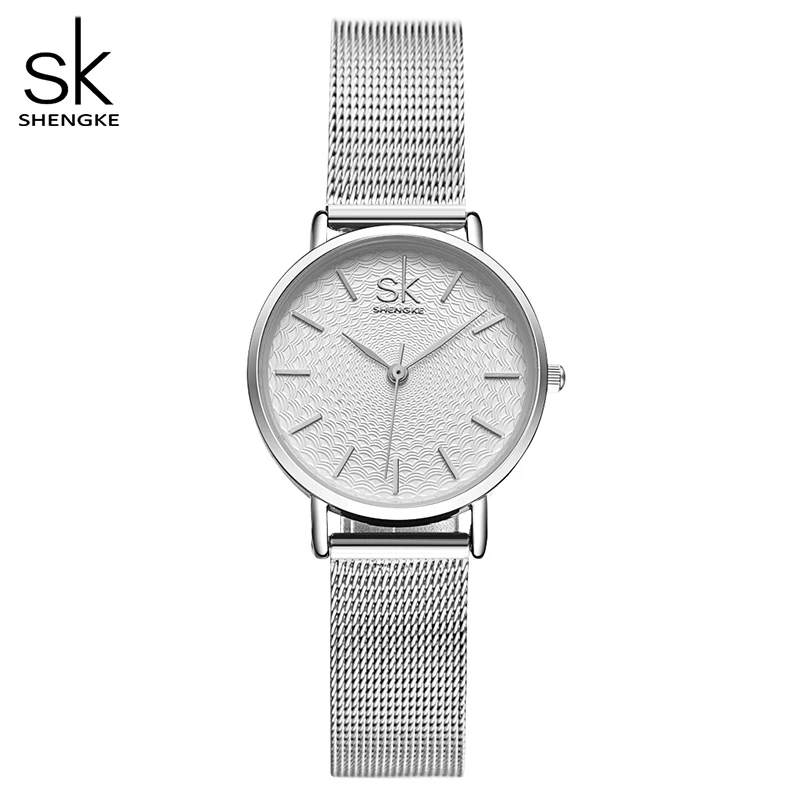

Shengke Luxury Women Watch Famous Golden Dial Fashion Design Bracelet Watches Ladies Women Wristwatches Relogio Femininos SK New