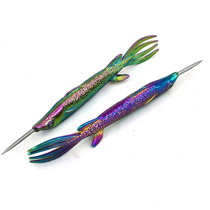 

Fish Design Hookah Fork with Poker Combination - Nargile Sheesha Narguile Cachimbas Shisha Fork Poker Mace Twist Shape