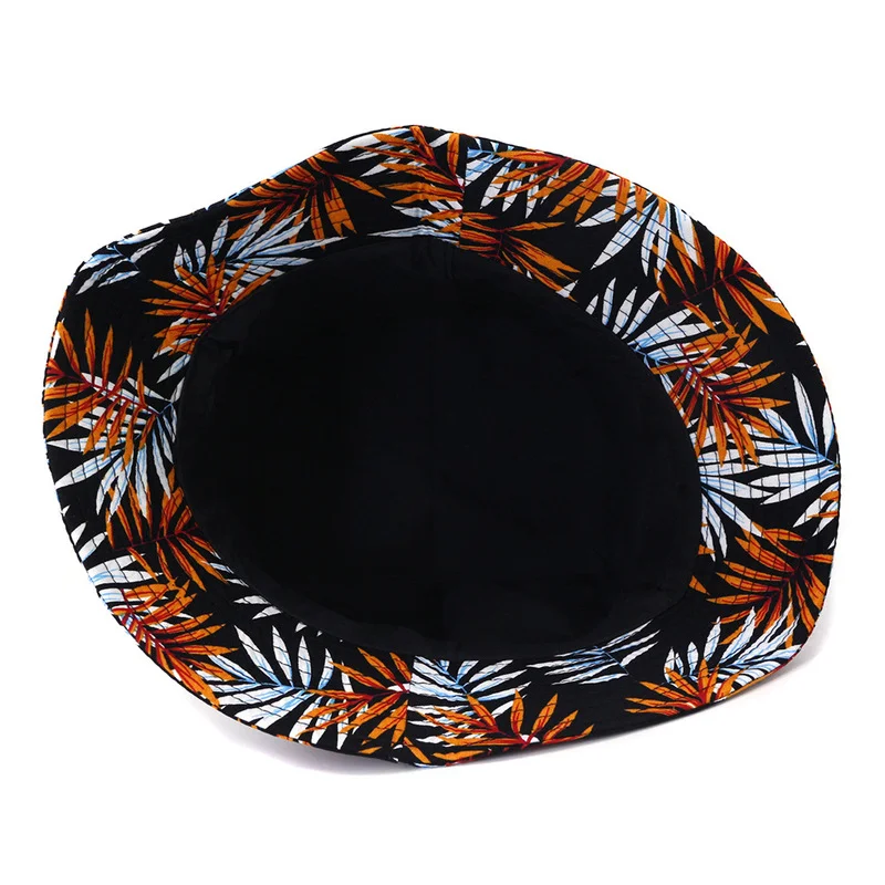 

bucket hats women print flat top casual beach outdoor summer hats cotton sun protection fishermen spring summer bucket sun hats