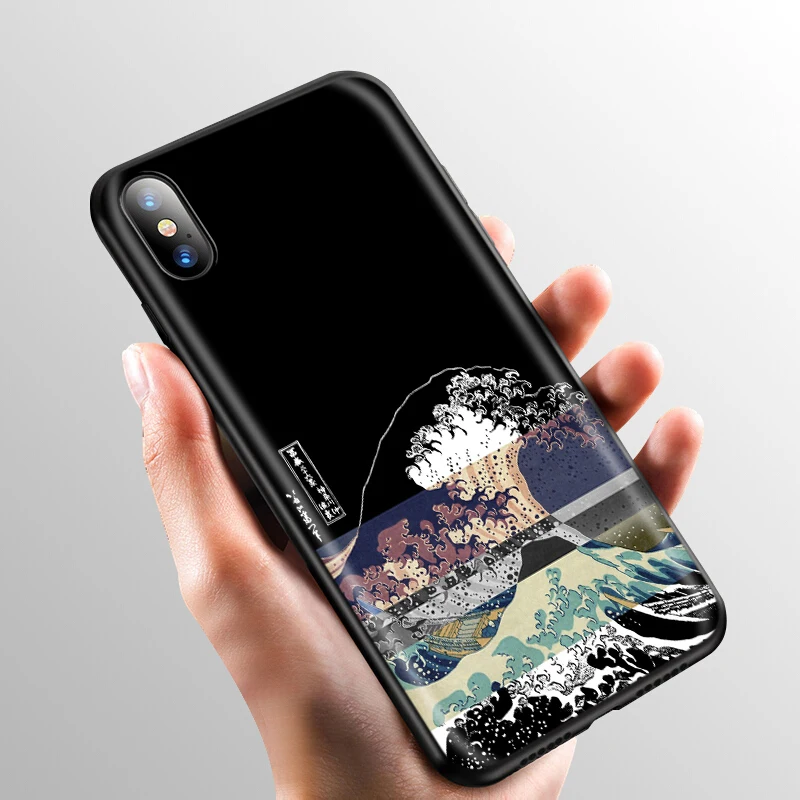 YIMAOC The Great Wave off Kanagawa Японский силиконовый мягкий чехол для iPhone 12 Mini 11 Pro XS Max XR X 8 7 6 6S