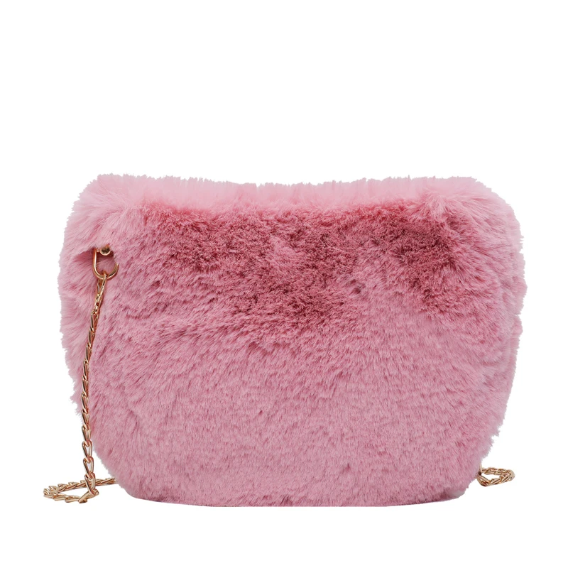 Женская зимняя мини сумка с мехом и искусственным модная мессенджер женский