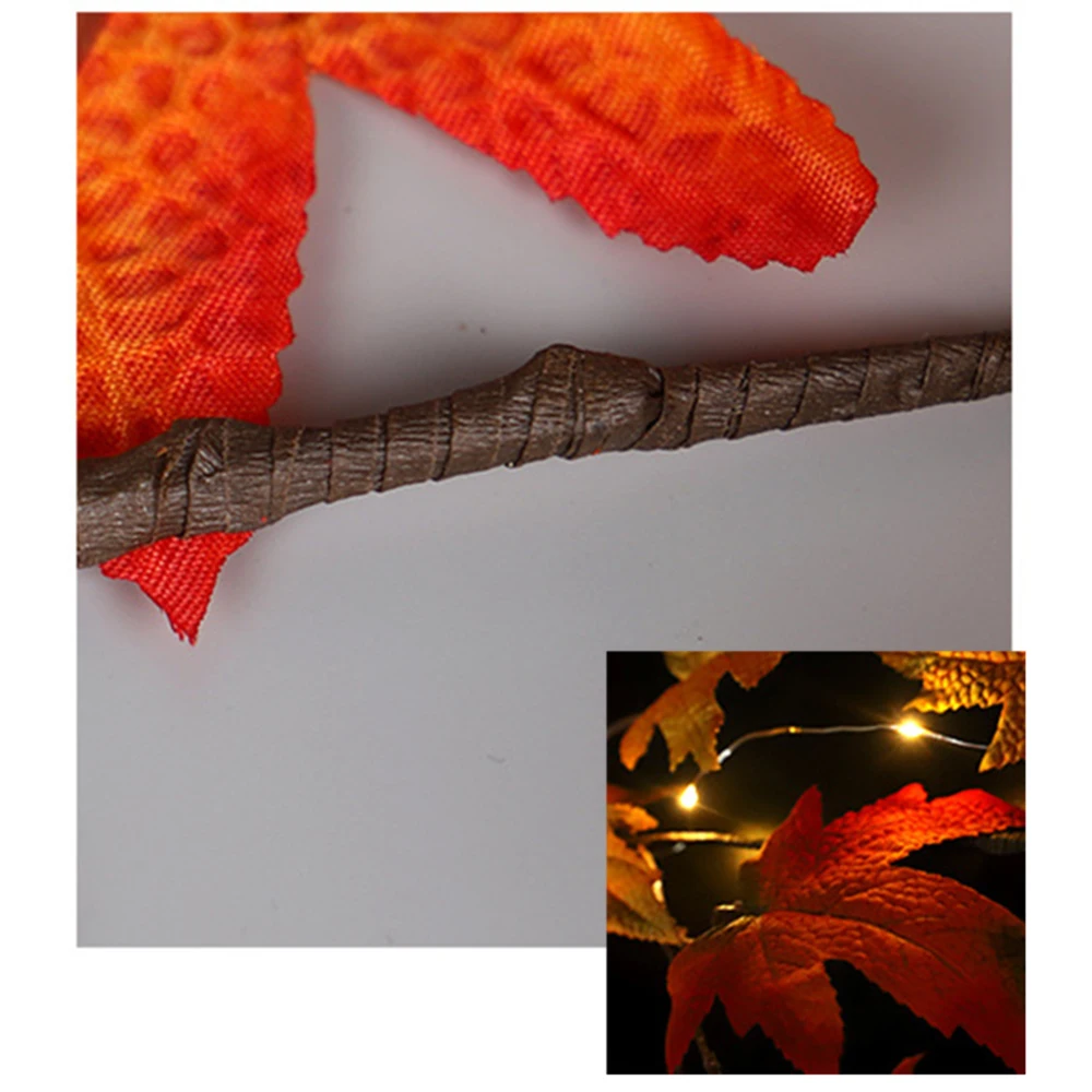 Искусственный Кленовый лист Висячие Осенние Листья лозы растения осенние