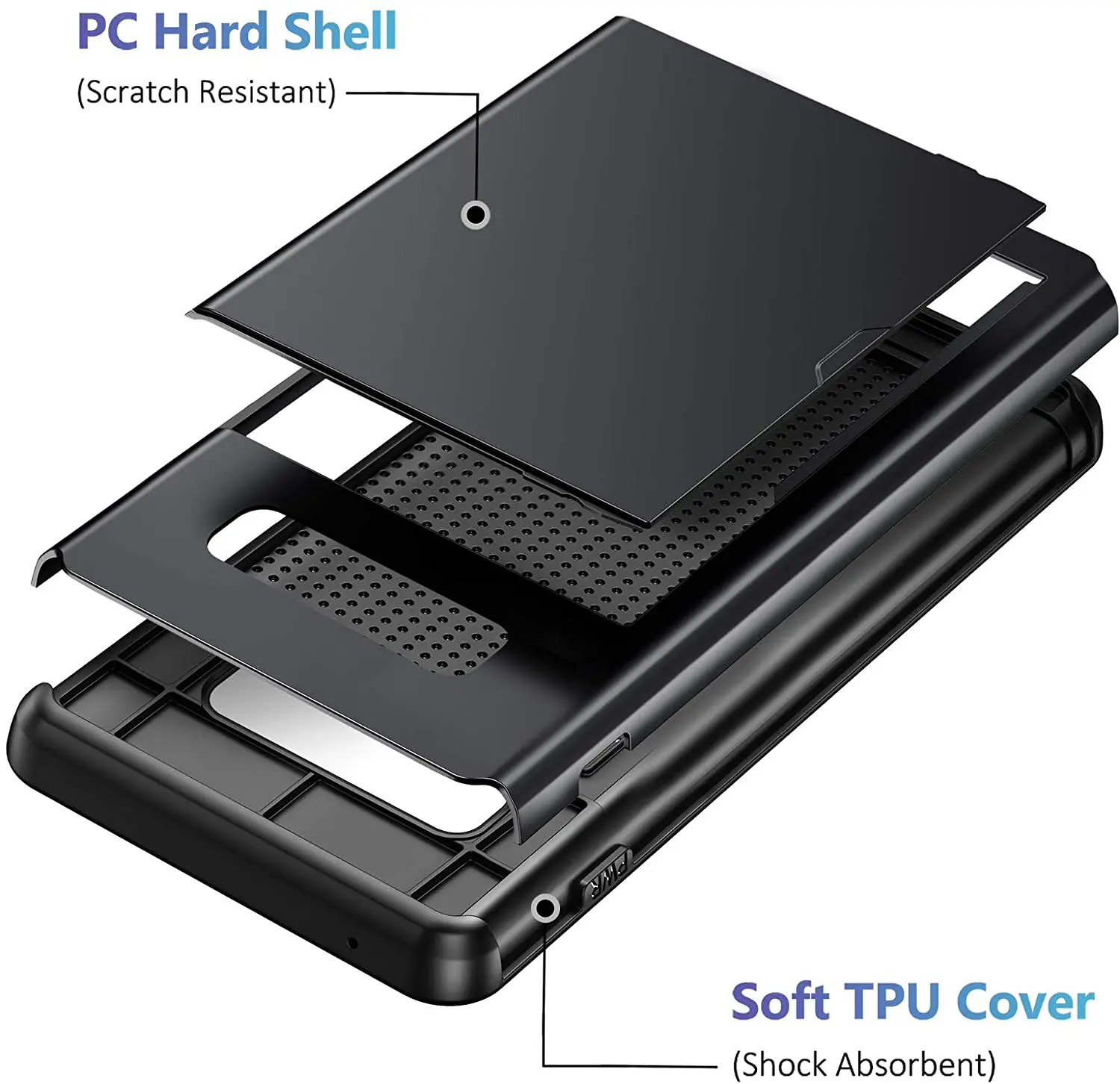 Защитный чехол с отделением для кредитных карт Samsung Galaxy Note 8 N950F N950 Note8 задние чехлы