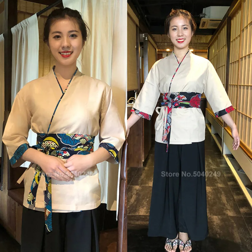 2020New японский Стиль Униформа суши повара Для мужчин женские Еда Услуги премикс