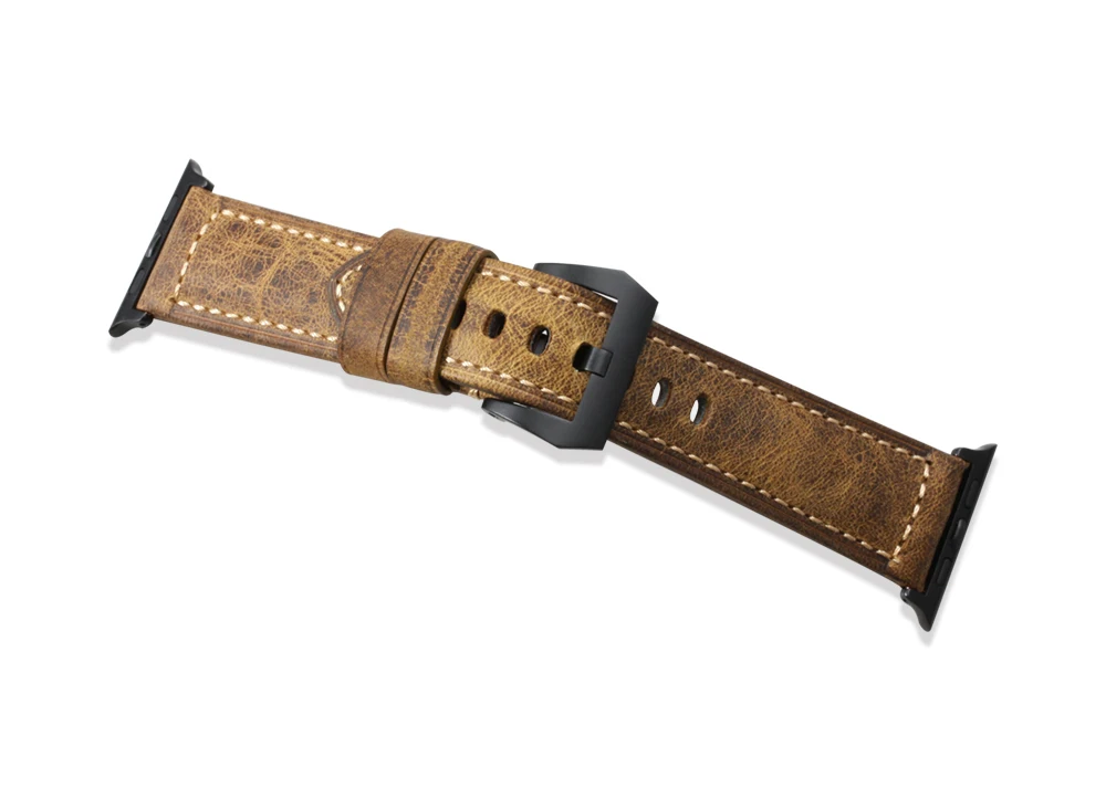 IStrap Panerai ремешок для часов 24 мм 22 мм | Италия Винтаж Натуральная кожа Panerai ремешок с пряжкой из нержавеющей стали Panerai браслет