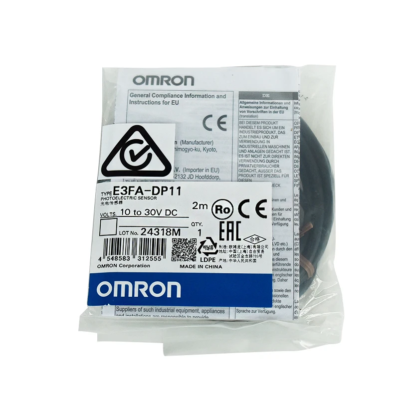 

Фотоэлектрический датчик E3FA-DP11/12/13/14 E3FA-DP21/22/23/24/25 OMRON 100% новый и оригинальный