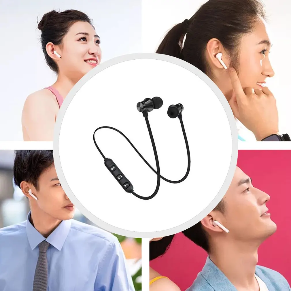 Новинка беспроводные наушники с магнитной застежкой на шею спортивные